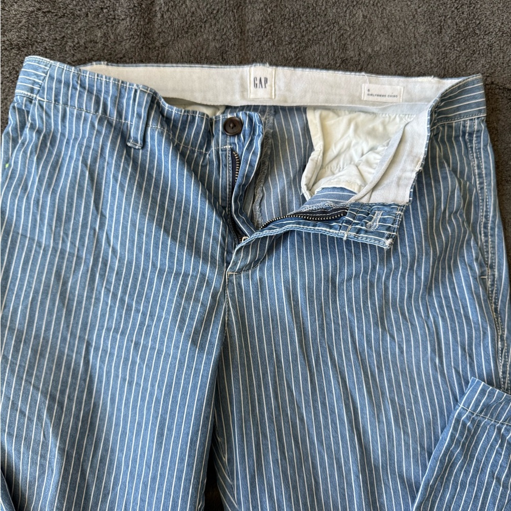 GAP Blue Striped Women's Pants
